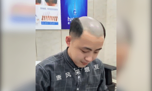 男生假發(fā)片 唐風(fēng)采男士假發(fā)