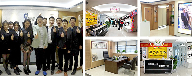 唐風(fēng)采福州店 唐風(fēng)采員工和唐總合影