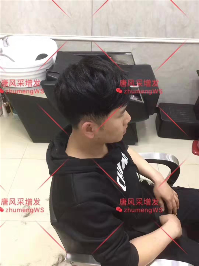 時尚個性假發(fā) 唐風(fēng)采客戶增發(fā)后