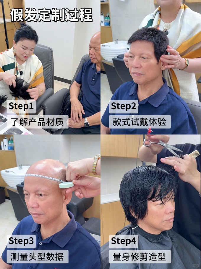 謝頂男生,定制假發(fā) \